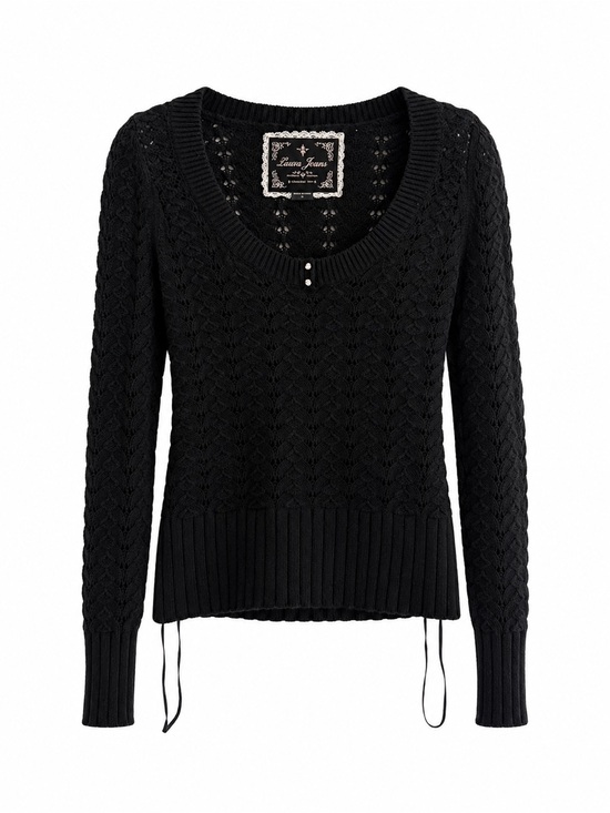 Guess Sweaters - Guess Black Vintage Sweater #y2k